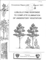 No. 102 Loblolly Pine Release Response to Complete Elimination of Understory Vegetation; by T. A. Dierauf