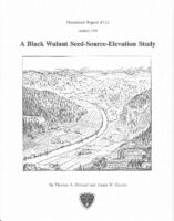 No. 112 A Black Walnut Seed-Source-Elevation Study; by T. A. Dierauf and J. W. Garner