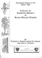 No. 118 A Study of Diameter Growth in Black Walnut Stands; by T. A. Dierauf, J. W. Garner, and J. A. Scrivani